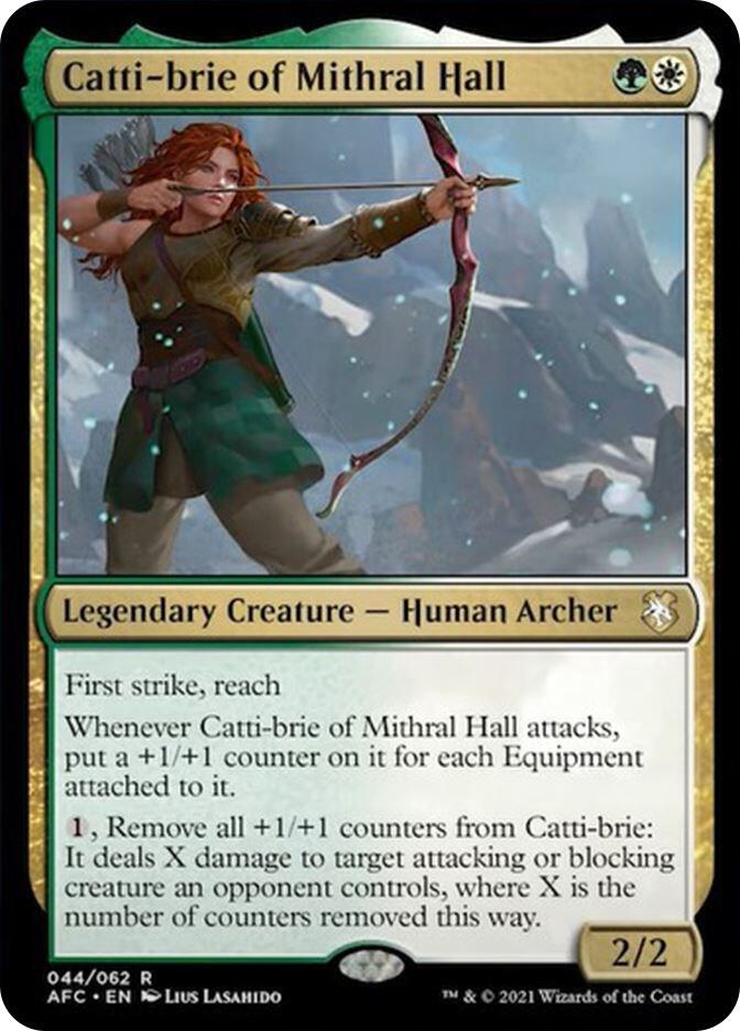 Catti-brie of Mithral Hall 44 card from Commander: Adventures in the Forgotten Realms