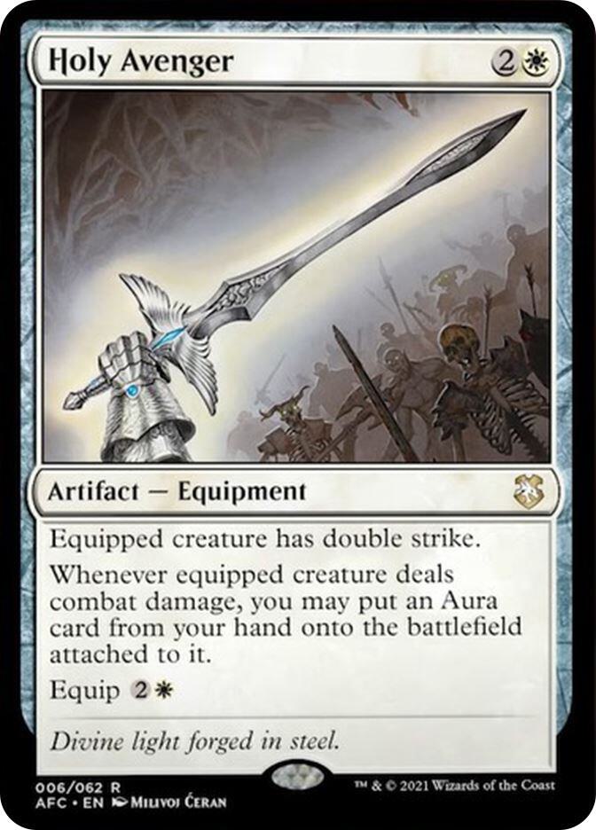 Holy Avenger 6 card from Commander: Adventures in the Forgotten Realms