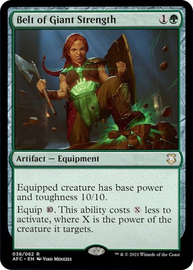 Belt of Giant Strength 38 card from Commander: Adventures in the Forgotten Realms