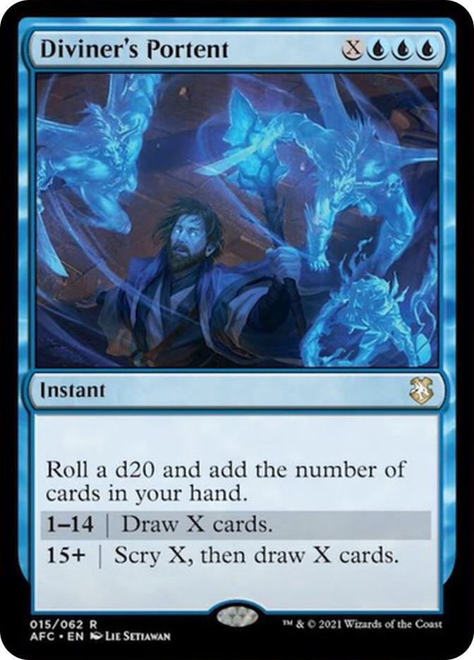 Diviner's Portent 15 card from Commander: Adventures in the Forgotten Realms