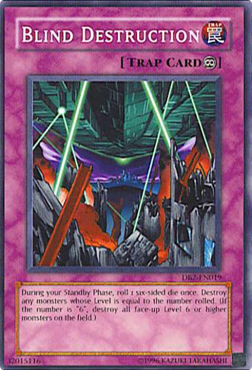 Blind Destruction DB2-EN019 card from Dark Beginning 2