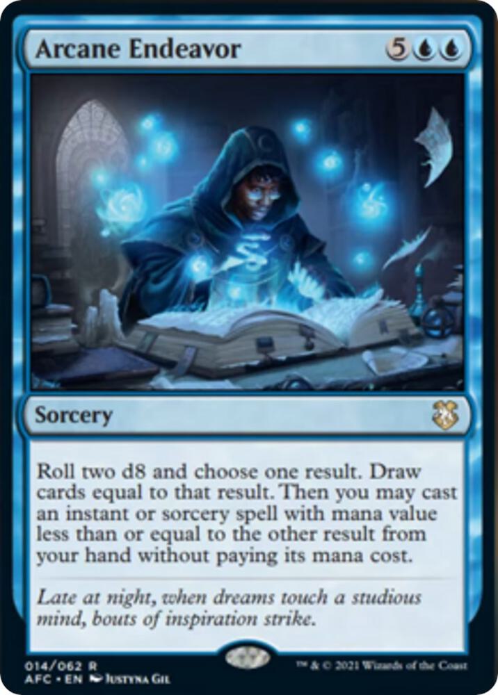 Arcane Endeavor 14 card from Commander: Adventures in the Forgotten Realms