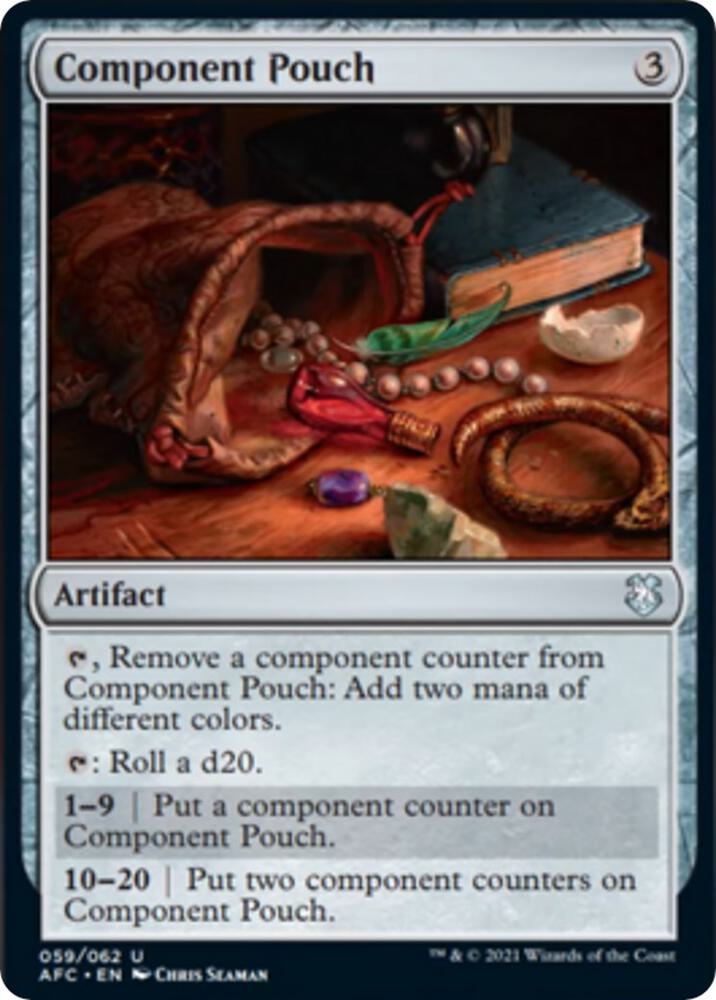 Component Pouch 59 card from Commander: Adventures in the Forgotten Realms