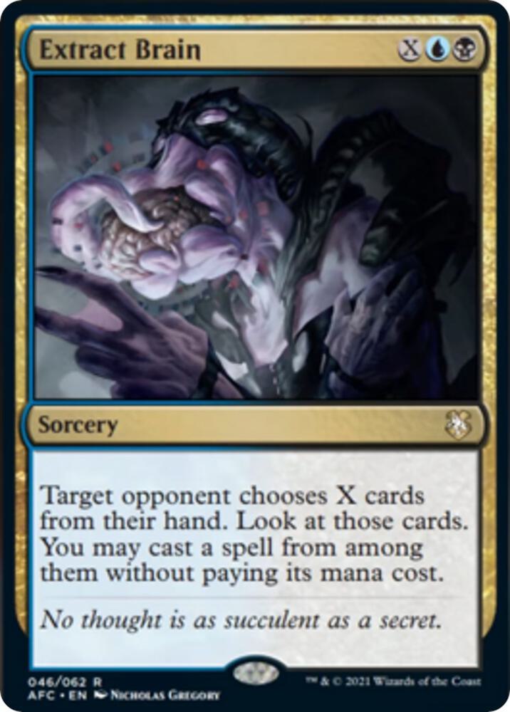 Extract Brain 46 card from Commander: Adventures in the Forgotten Realms