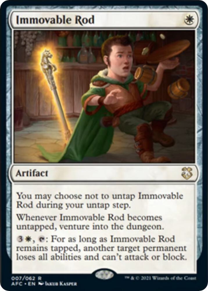 Immovable Rod 7 card from Commander: Adventures in the Forgotten Realms