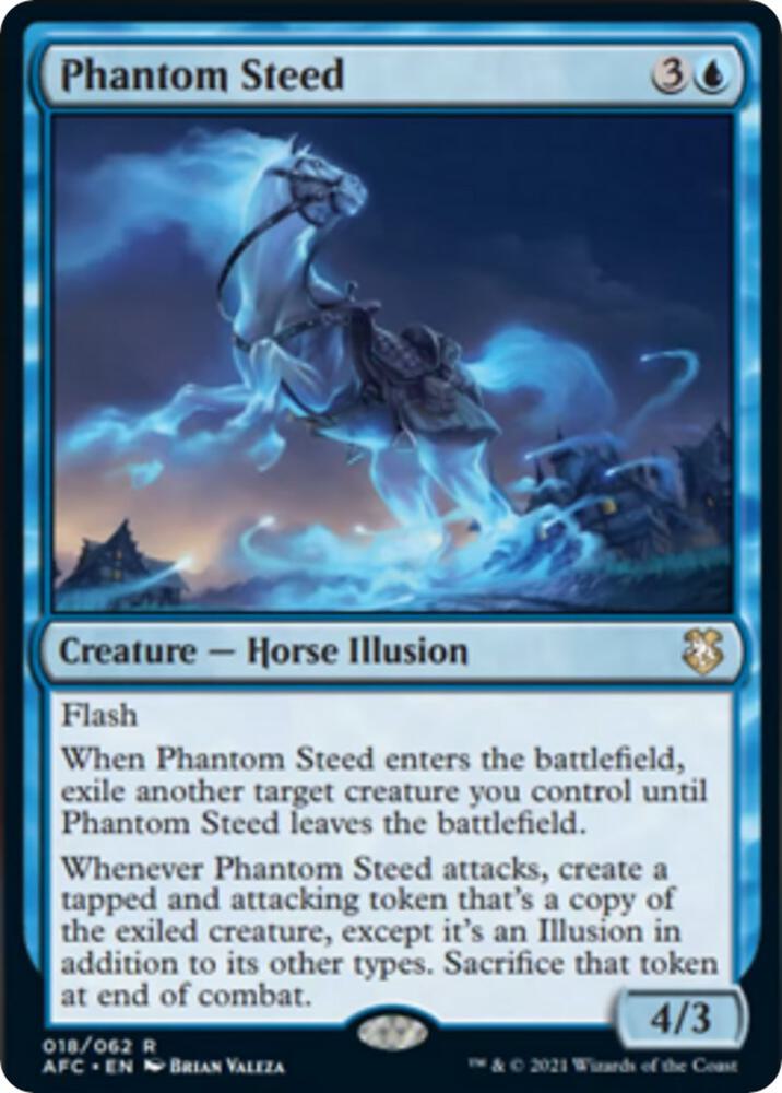 Phantom Steed 18 card from Commander: Adventures in the Forgotten Realms