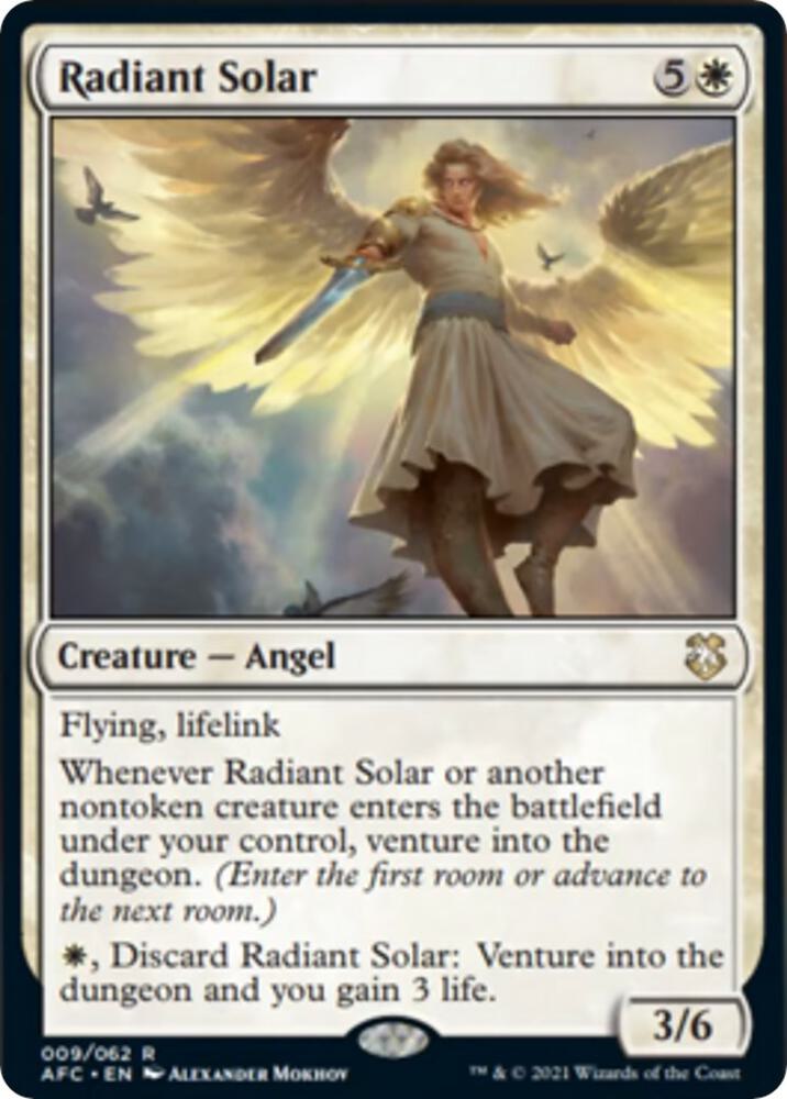Radiant Solar 9 card from Commander: Adventures in the Forgotten Realms