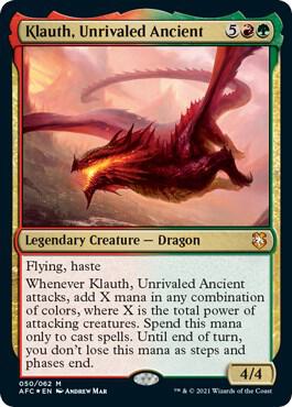 Klauth, Unrivaled Ancient 50 card from Commander: Adventures in the Forgotten Realms