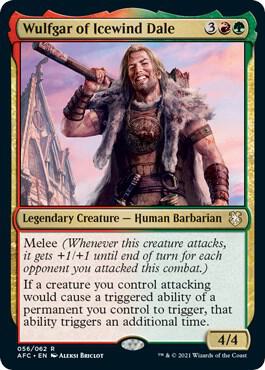 Wulfgar of Icewind Dale 56 card from Commander: Adventures in the Forgotten Realms