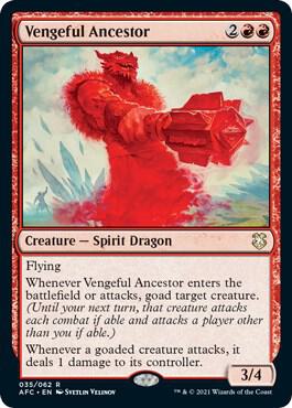 Vengeful Ancestor 35 card from Commander: Adventures in the Forgotten Realms