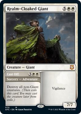Realm-Cloaked Giant 70 card from Commander: Adventures in the Forgotten Realms