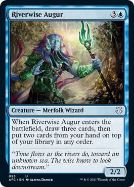 Riverwise Augur 93 card from Commander: Adventures in the Forgotten Realms