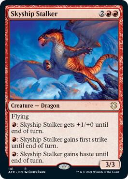 Skyship Stalker 141 card from Commander: Adventures in the Forgotten Realms