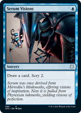 Serum Visions 94 card from Commander: Adventures in the Forgotten Realms
