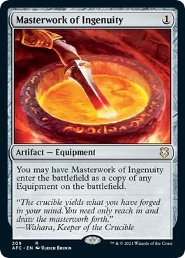 Masterwork of Ingenuity 209 card from Commander: Adventures in the Forgotten Realms