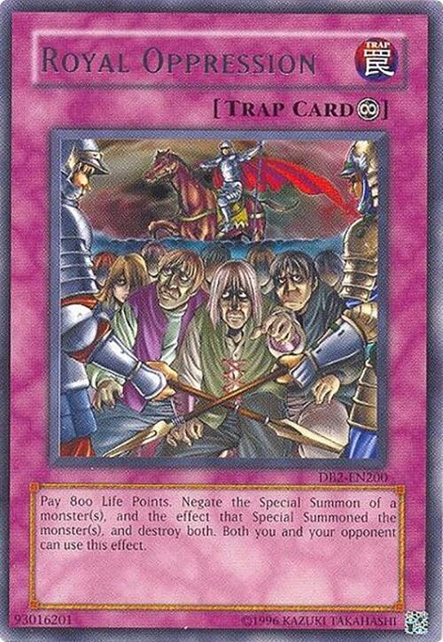 Royal Oppression DB2-EN200 card from Dark Beginning 2