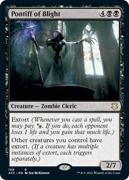 Pontiff of Blight 108 card from Commander: Adventures in the Forgotten Realms