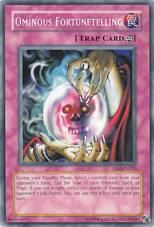 Ominous Fortunetelling DB2-EN203 card from Dark Beginning 2