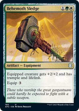 Behemoth Sledge 180 card from Commander: Adventures in the Forgotten Realms