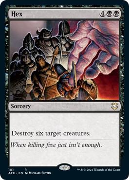 Hex 101 card from Commander: Adventures in the Forgotten Realms