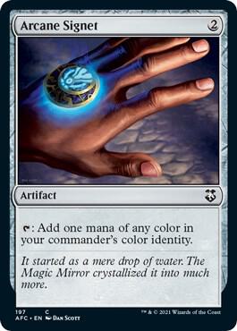 Arcane Signet 197 card from Commander: Adventures in the Forgotten Realms