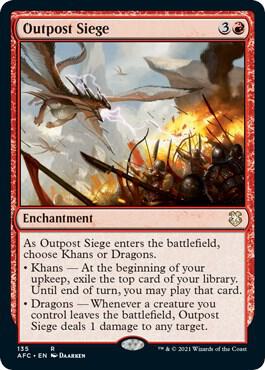 Outpost Siege 135 card from Commander: Adventures in the Forgotten Realms