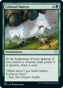 Colossal Majesty 154 card from Commander: Adventures in the Forgotten Realms