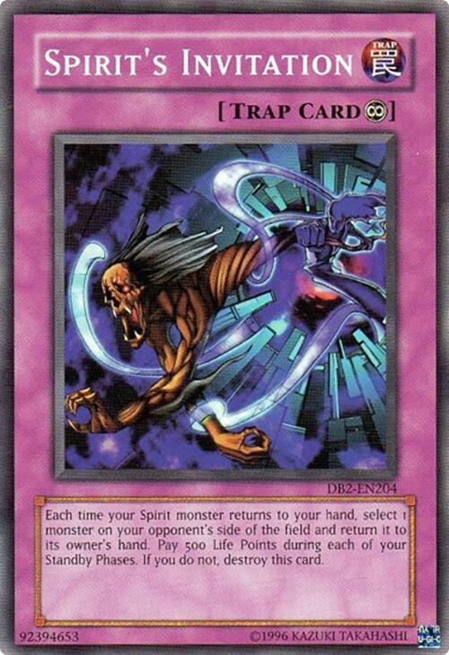 Spirit's Invitation DB2-EN204 card from Dark Beginning 2