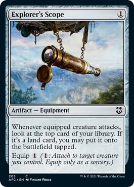 Explorer's Scope 205 card from Commander: Adventures in the Forgotten Realms