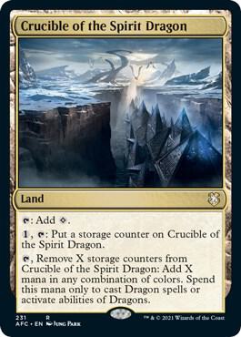 Crucible of the Spirit Dragon 231 card from Commander: Adventures in the Forgotten Realms
