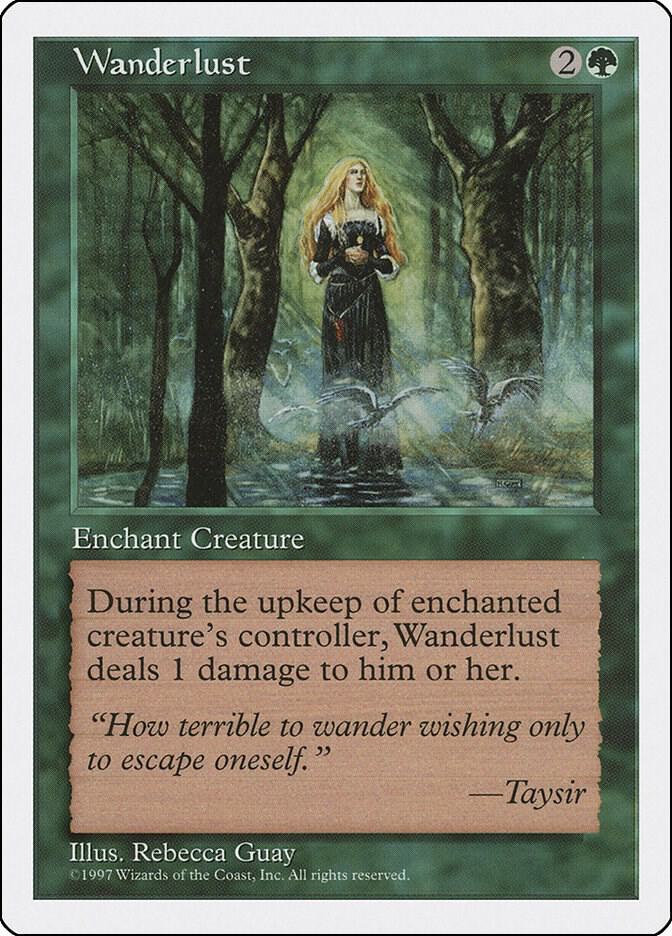Wanderlust card from Fifth Edition