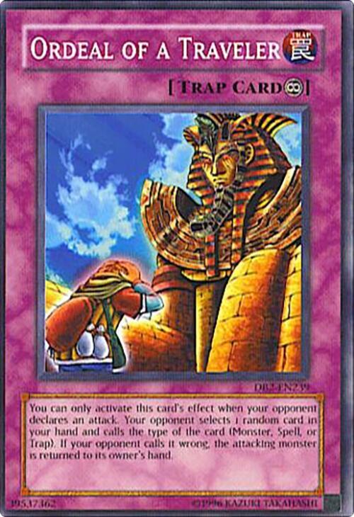 Ordeal of a Traveler DB2-EN239 card from Dark Beginning 2