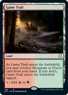 Game Trail 240 card from Commander: Adventures in the Forgotten Realms
