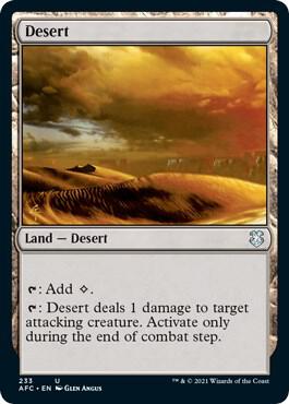 Desert 233 card from Commander: Adventures in the Forgotten Realms