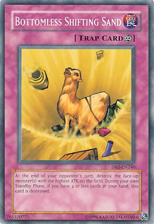 Bottomless Shifting Sand DB2-EN240 card from Dark Beginning 2