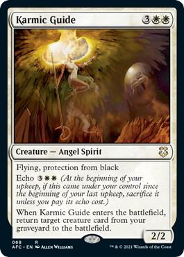 Karmic Guide 68 card from Commander: Adventures in the Forgotten Realms