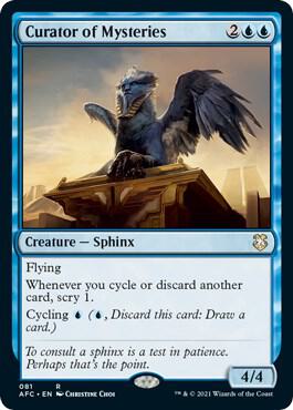 Curator of Mysteries 81 card from Commander: Adventures in the Forgotten Realms