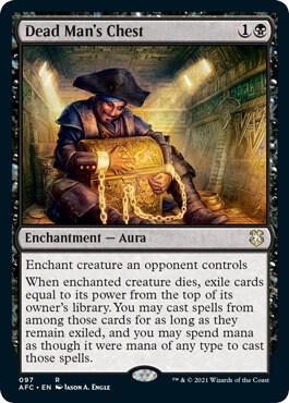 Dead Man's Chest 97 card from Commander: Adventures in the Forgotten Realms