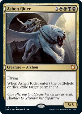 Ashen Rider 175 card from Commander: Adventures in the Forgotten Realms