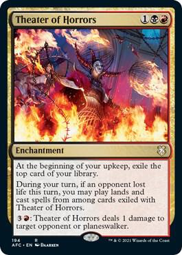 Theater of Horrors 194 card from Commander: Adventures in the Forgotten Realms