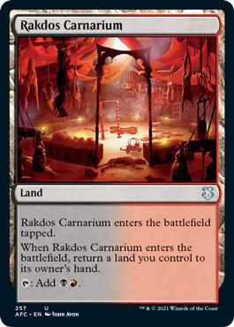 Rakdos Carnarium 257 card from Commander: Adventures in the Forgotten Realms