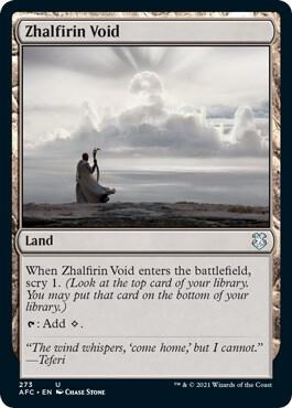 Zhalfirin Void 273 card from Commander: Adventures in the Forgotten Realms