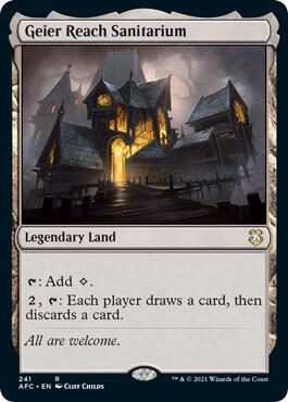 Geier Reach Sanitarium 241 card from Commander: Adventures in the Forgotten Realms