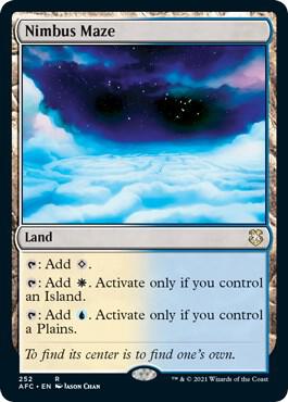 Nimbus Maze 252 card from Commander: Adventures in the Forgotten Realms
