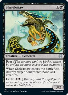 Shriekmaw 110 card from Commander: Adventures in the Forgotten Realms