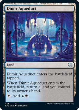 Dimir Aqueduct 234 card from Commander: Adventures in the Forgotten Realms
