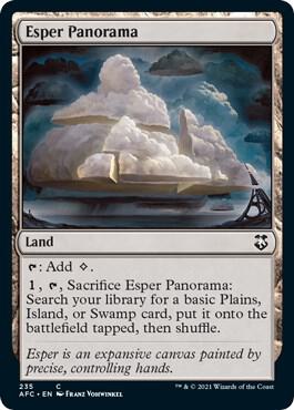 Esper Panorama 235 card from Commander: Adventures in the Forgotten Realms