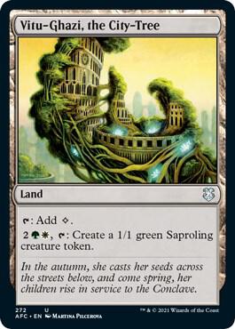 Vitu-Ghazi, the City-Tree 272 card from Commander: Adventures in the Forgotten Realms