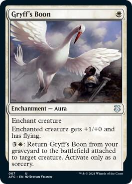 Gryff's Boon 67 card from Commander: Adventures in the Forgotten Realms