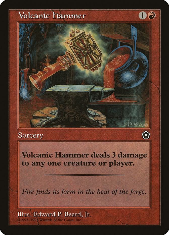 Volcanic Hammer card from Portal Second Age